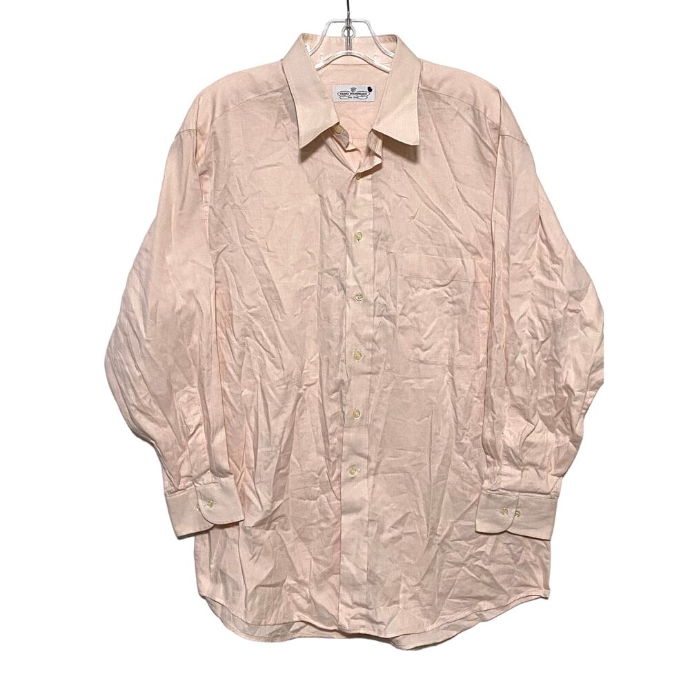 Fabio Inghirami Button Front Dress ShirtMens 16 Italy Professional Career Office